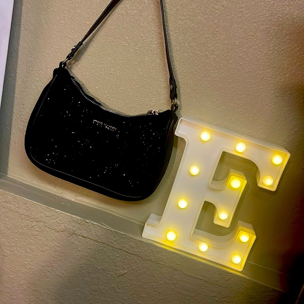 Black rhinestones Steve Madden